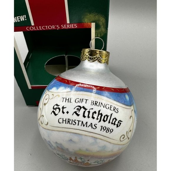 Hallmark Holiday Ornament Hallmark The Gift Bringers St Nicholas St Of 5 Qx2795 1989 Usa